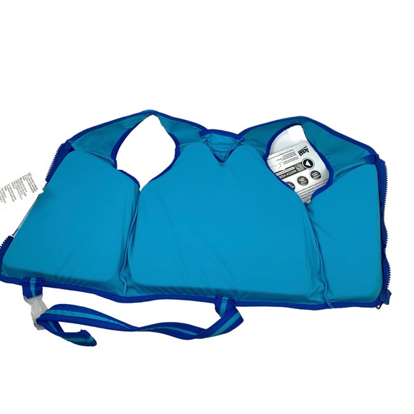 Swim Training Vest Life Jacket SwimSchool Blue Size 33-55 Lbs 22 “ NWT - Picture 7 of 12